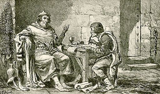 Polo imprisoned and writes his book