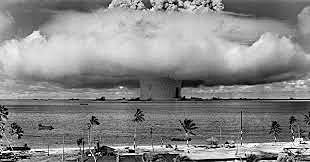 Fall of an atomic bomb