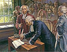 U.S. Constitution being Signed
