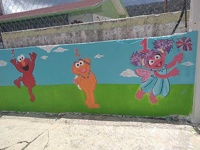 Mi primer mural.