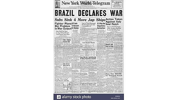 Brasil declares the war to Germany