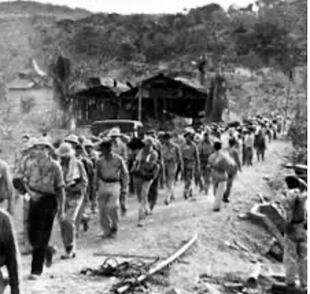 Bataan death march and Japan takes Phillipines