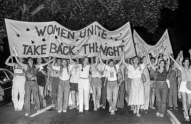 Movilizaciones "Reclamar la noche" tuvieron lugar en Gran Bretaña, Alemania e Italia. Foto: Boston, 1979