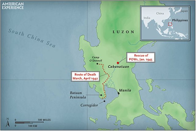 Bataan Death March and Japan takes Philippines