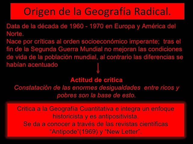 La geografía crítica