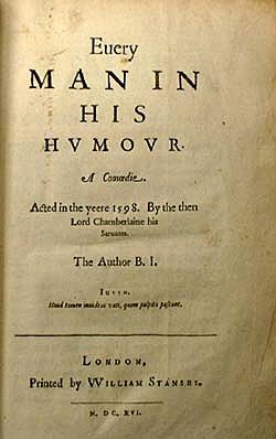 Every Man in His Humour