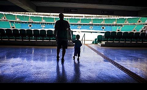 Visita primer visita a un estadio de futbol