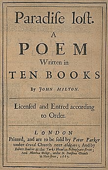 Paradise Lost is published, earning its author John Milton just £10