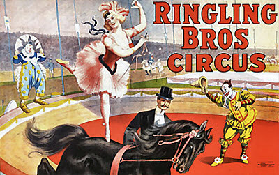 Ringling Bros circus; El primer circo Americano