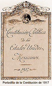 1917 , Promulgación de la Constitución.