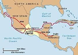 Hernan Cortes: sponsored by the country of Spain.