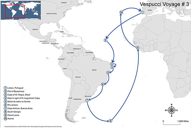Amerigo Vespucci- Sailed for Spain