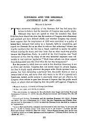 Sherman Antitrust Act