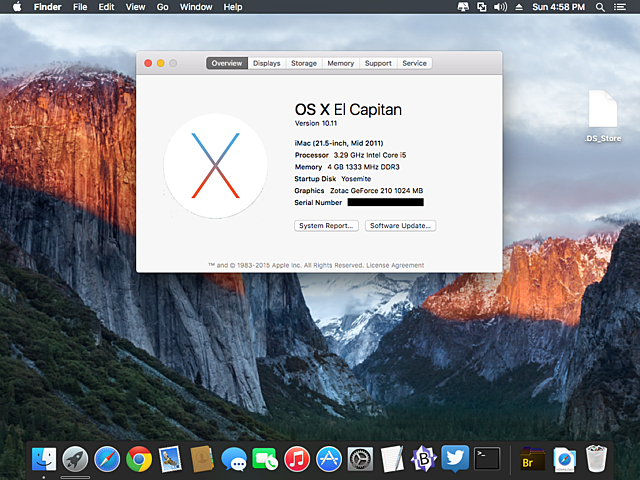 Mac OS X 10.11(El capitan)