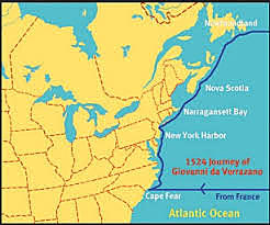 Giovanni de Varrazano: sponsored by the country of France.