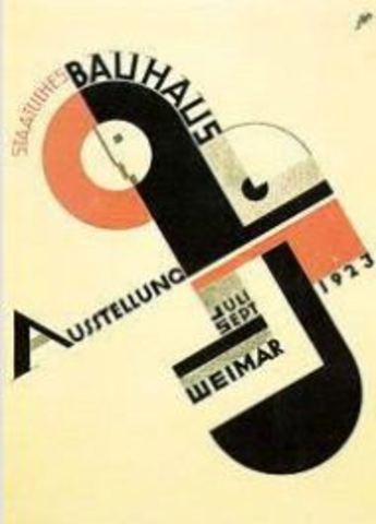 1era. exposición del Bauhaus en Weimer