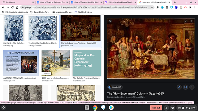 Maryland Catholic Expeirment