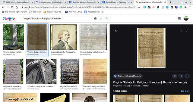 Virginia Statues 4 Religious Freedom