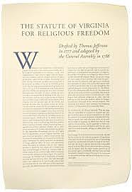 Virginia Statures for Religious Freedom