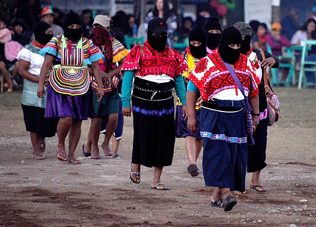 Manifestación en el zocalo por parte de EZLN