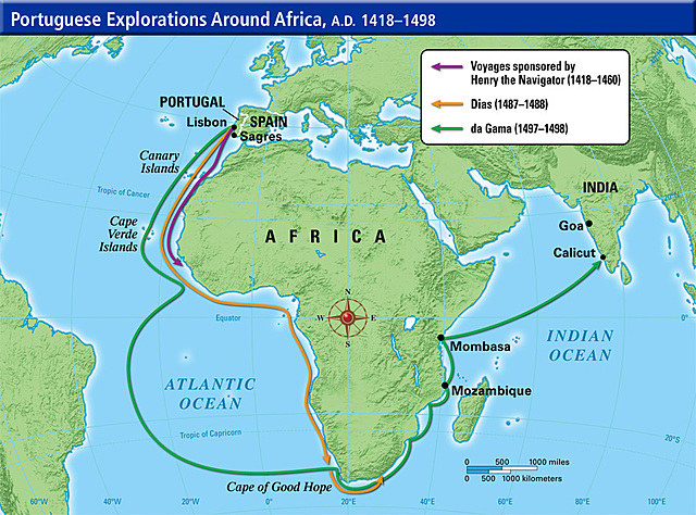 Prince Henry the Navigator sponsored exploration along the West coast of Africa