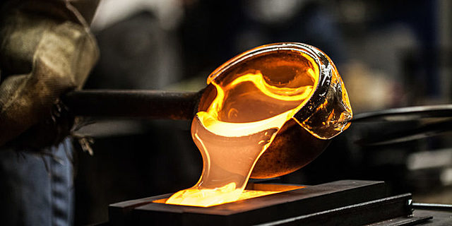 fundicion del vidrio