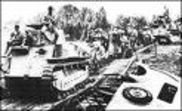 The WWII Japanese invasion of the Philippines