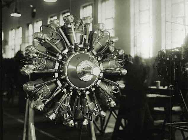 Aparece el motor radial o en estrella