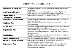 Teddy Roosevelt’s- Square Deal