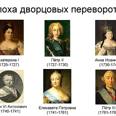 Timeline: Эпоха дворцовых переворотов