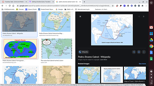 Pedro Alvarez  Cabrel sailed for Portugal