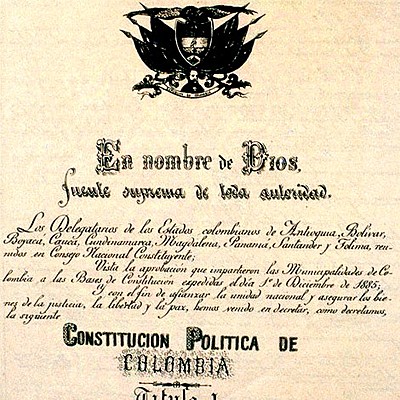 Timeline: HISTORIA DE LA CONSTITUCION DE COLOMBIA