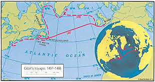 John Cabot sailed for Italy