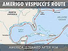 Amerigo Vespucci: sponsored by the country of Spain