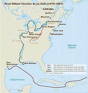 Robert Cavelier de La Salle: sponsored by the country of France