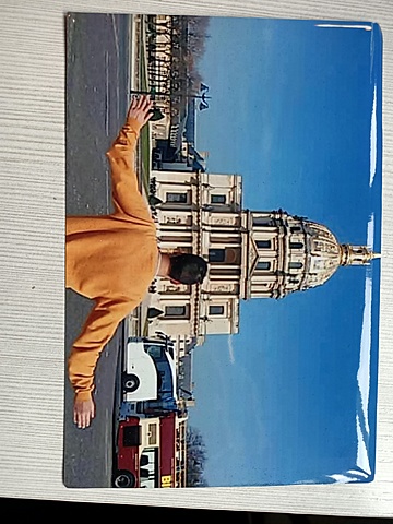 My brother travels to paris