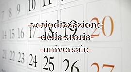 Timeline: periodizzazione della storia universale