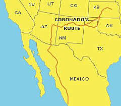 Fransico Vasquez de Coronado explored for Spain