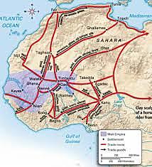 mali trade routes to north america
