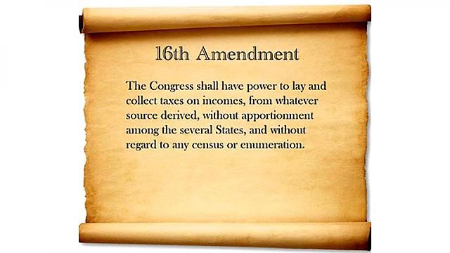 The 16th Amendment is Passed