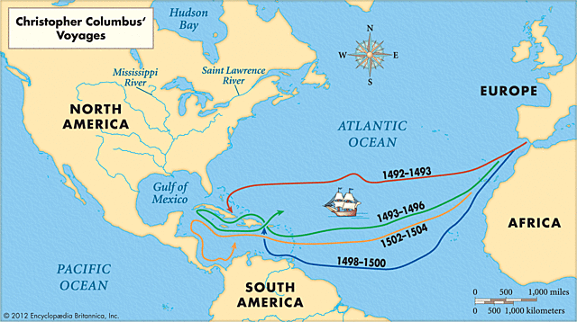 Christopher Columbus- sailed for Spain