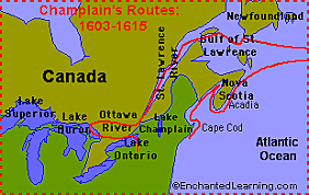 Samuel de Champlain sailed for France