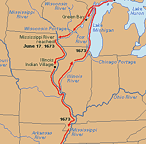 Louis Joliet and Jacques Marquette sailed for France