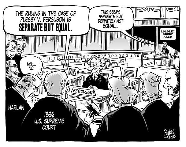 Plessy vs. Ferguson Ruling "Separate but Equal" was Legal