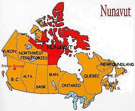 Le Nunavut devient le nouveau territoire du Canada (évènement canadien)