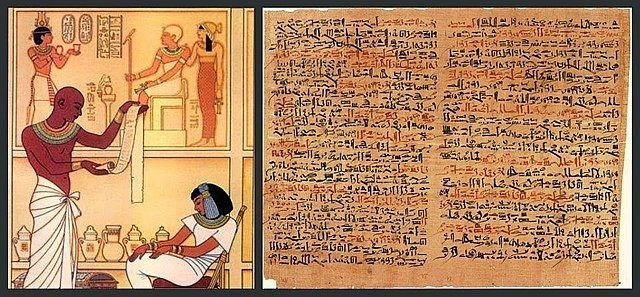 El papiro Ebers del antiguo Egipto