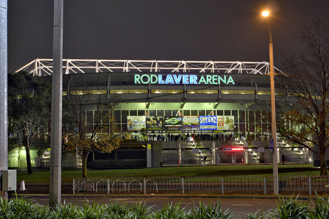 Center court at the Australian Open takes on the name, Rod Laver Arena