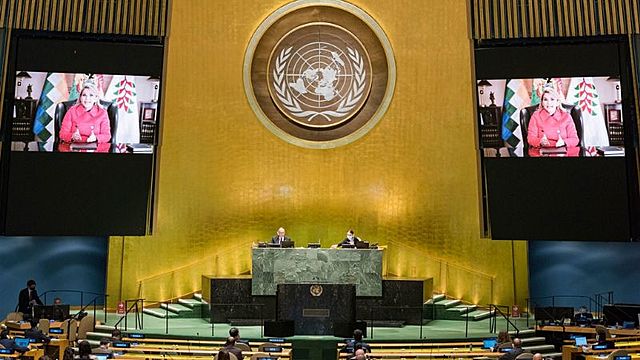Añez en Asamblea de la ONU denuncia «acoso sistemático» del «gobierno kirchnerista»