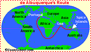 Afonso de Albuquerque sailed for Portugal