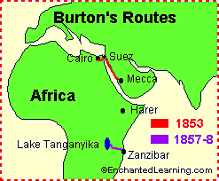 Sir Richard Francis Burton Sailed for Europe